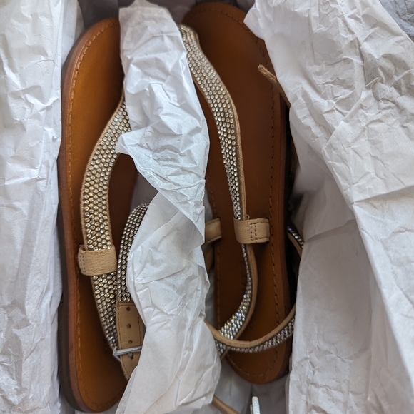 NWT Schutz 6.5 Courtney Crystal Wrap Sandal - Picture 3 of 5